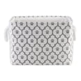 thumbnail image 2 of Bone Dry Pet Storage Toy Basket, Lattice Paw, Medium Rectangle, White/Gray, 2 of 3