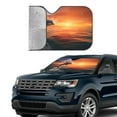 thumbnail image 4 of Bingfone Sunset Dancing Dolphin B Car Windshield Sun Shade Protector Keep Your Vehicle Cool Sun Shield Visor Cover Foldable for Car Truck SUV-Medium, 4 of 8