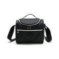 thumbnail image 1 of Fiambrera portátil Jumpingount bolsa de algodón perlado enfriador de alimentos negro, 1 of 6