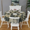 thumbnail image 2 of Camouflage Round Tablecloth 60x60in(153x153cm) – Waterproof Polyester Table Cover with Full Print Design, Wrinkle Resistant & Washable for Kitchen Dining Party Decor, 2 of 6