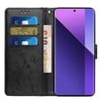 thumbnail image 2 of Compatible with Honor 200 Smart 5G Phone Case Embossed PU Leather Phone Wallet Case with Strap, 2 of 5