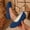 Blue, variant on Womens Shoes Shallow Mouth Flat Round Head Suede Low Heel Casual Dress Shoes