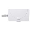 Ubbi On-The-Go Baby Wipes Dispenser, Portable Wipes Container for Travel, Diaper Bag Accessory Must Have for Newborns, Reusable Wipes Holder, White