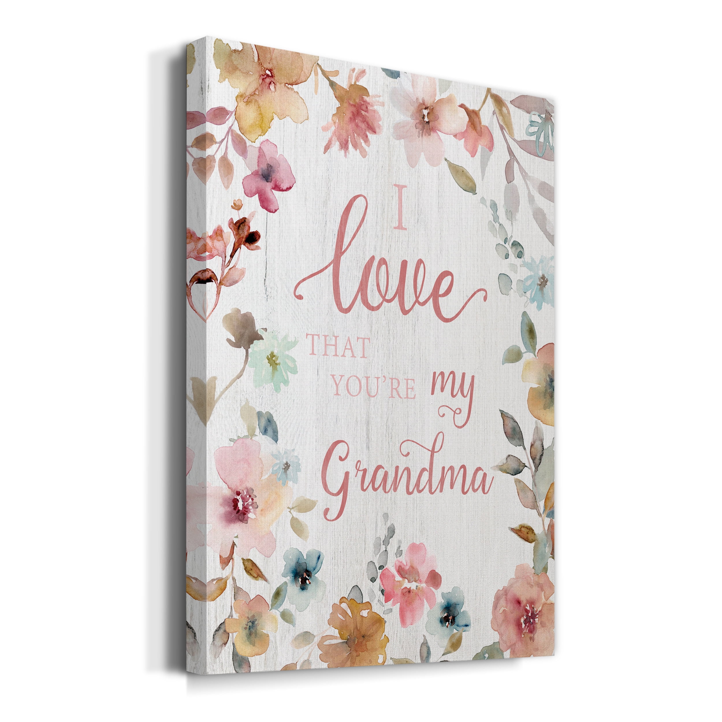 Love Grandma Premium Gallery Wrapped Canvas - Ready to Hang - 24 x 36