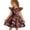 14ZPurple, variant on Halloween Dress Ruffle Flutter Sleeve Crew Neck Swing A-Line for Girls, Spooky Cartoon Haunted House Black Cat Pumpkin Holiday Outfit Dress White 120