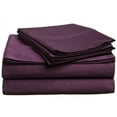 thumbnail image 1 of Ensemble de Draps en Coton Égyptien 400 Fils Grand Uni Prune, 1 of 1