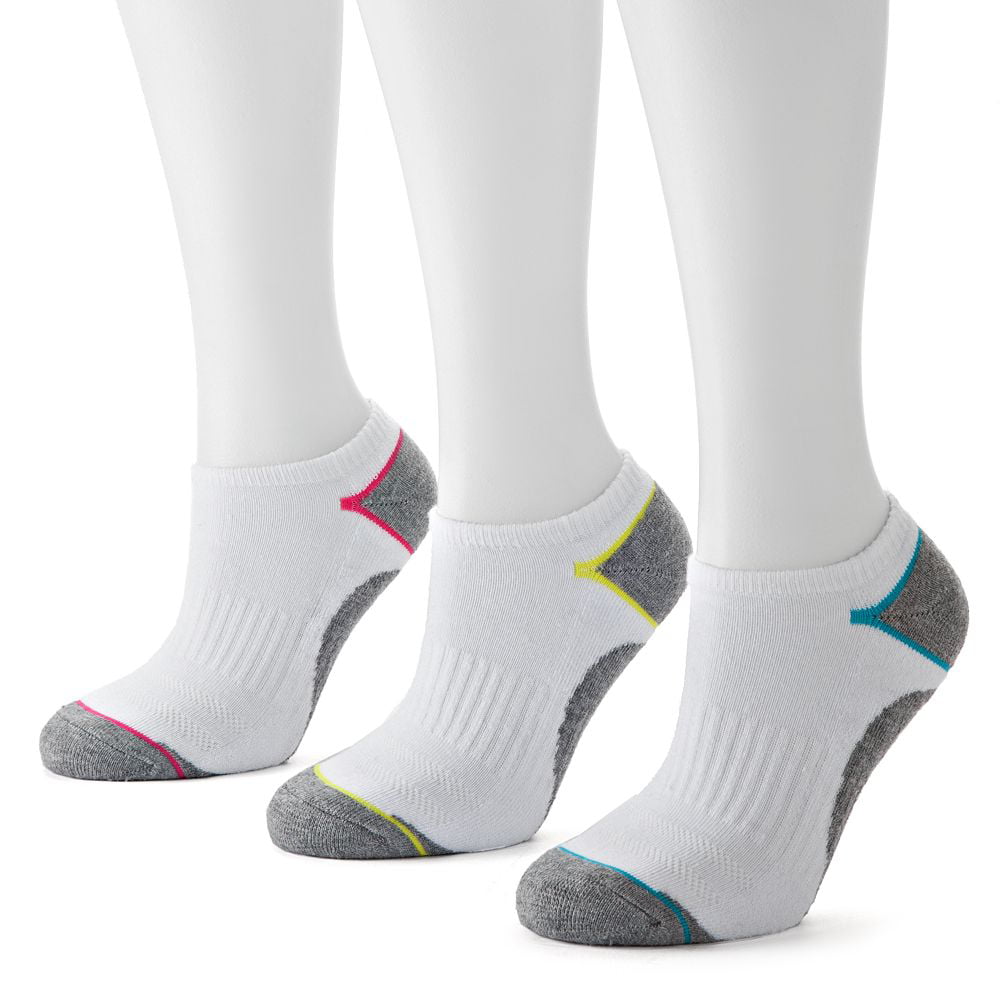 Tek Gear Women 3-pk. Performance No-Show Socks (Shoe Size 4-10 Sock Size  9-11)