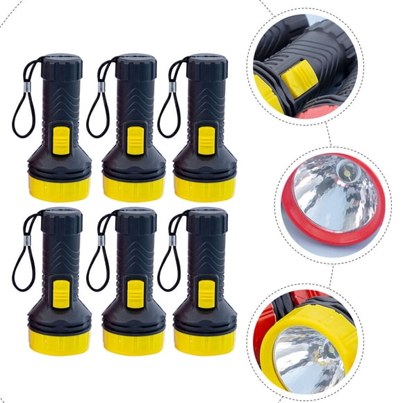 SWETRACE 6Pcs Mini Flashlights for Children Practical Functions Assorted Color