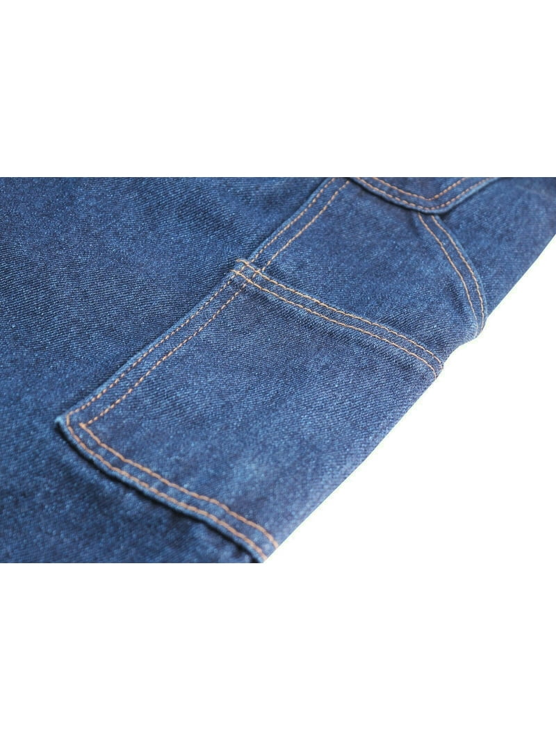 Men's Carpenter Work Jeans Hammer Loop Relaxed Fit Casual