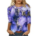 thumbnail image 1 of Pompotops T-shirt à Manches Courtes Col Rond Mode Été pour Femmes Liquidation, 1 of 5