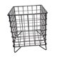 thumbnail image 3 of Organizador de escritorio, cesta de almacenamiento de hierro, cómoda y compacta caja de almacenamiento de papelería. Negro, 3 of 9