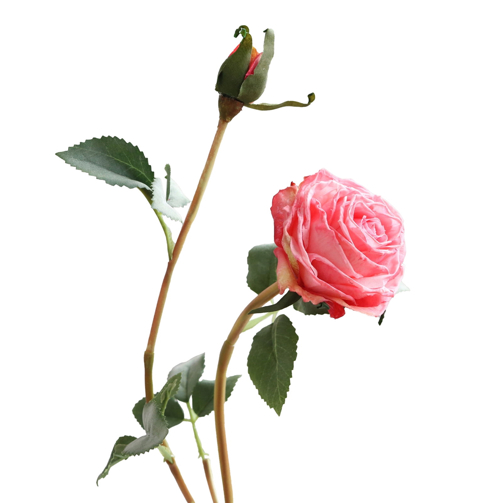 Artificial Flowers in Vase Decor Silk Rose Flower Arrangements Fake