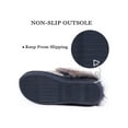 thumbnail image 5 of DL Womens Warm Memory Foam House Slippers Winter Slip on Womens Indoor Bedroom Slippers Non-Slip, 5 of 7