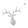 thumbnail image 6 of Deer Head Wall Decoration Leaf Sculpture Elk Statue Durable Iron Artwork for Hotel Bedroom Office Spaces, 6 of 8