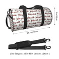 thumbnail image 2 of Fotbe Christmas Train Bolsa Deportiva de Lona Plegable con Estampado, Bolsa de Gimnasio con Bolsillo Seco/Húmedo, Bolsa de Viaje Ultraligera de Gran Capacidad, 2 of 6