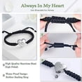 thumbnail image 4 of Paw Print Urn Bracelet for Pets Ashes Heart Cremation Bangle Bracelet Pet Cremation Jewelry for Ashes for Dog/Cat, 4 of 7
