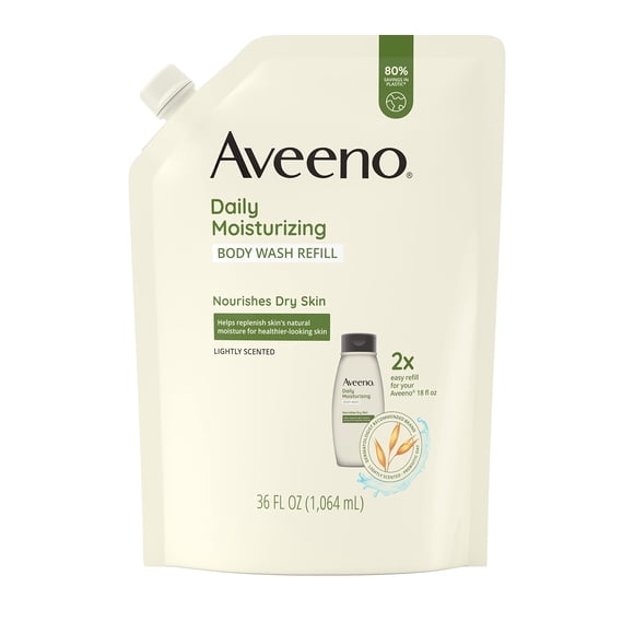 Gel de baño Aveeno, hidratante, calmante, diario, de avena, 1,06 L