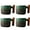 Gradient Green, variant on ACDANC 4Pcs Espresso Cups Espresso Cups Set Of 4 Double Espresso Cups,Black