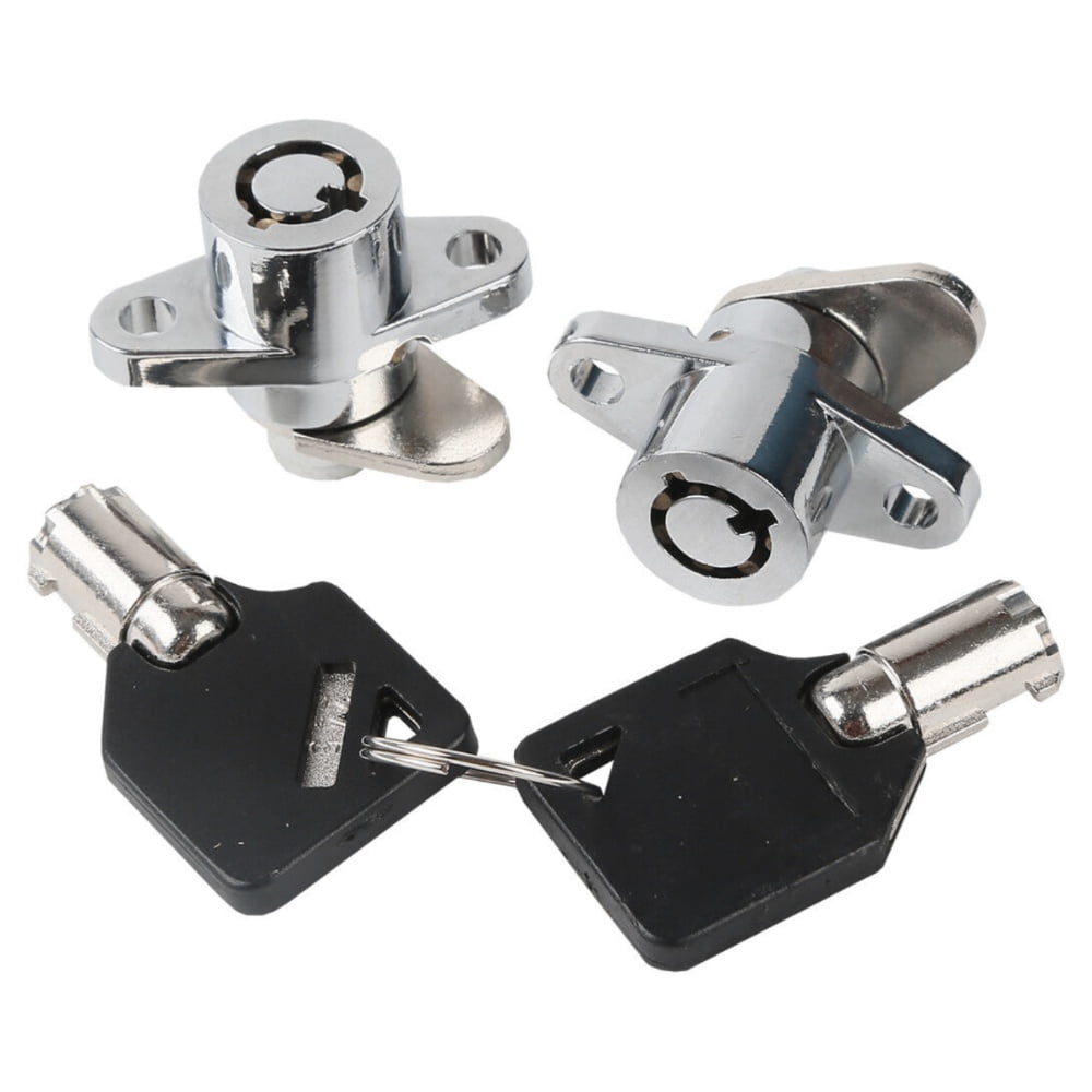 2x Black Hard Saddle Bag Saddlebag Lock Set For 19932013 Harley