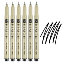 Fineliner Pens, 0.3mm Fine Points Drawing Pen for Sketching, Pack of 6