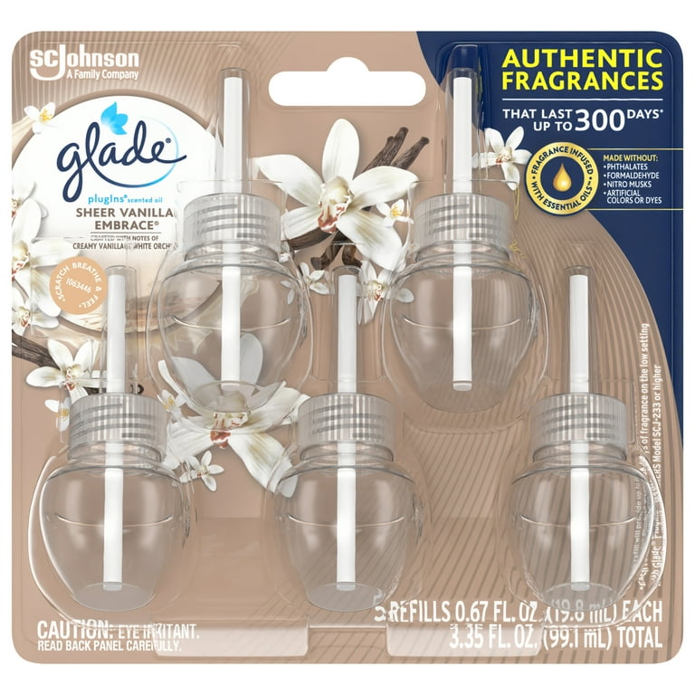 Glade® PlugIns® Scented Oil Air Freshener Sheer Vanilla Embrace, 2 ct /  0.67 fl oz - Fry's Food Stores