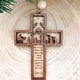 thumbnail image 4 of Ofertas navideñas de ELEVENTIME hoy, adorno navideño con forma de cruz, colgante de madera con escrituras, decoración para árbol de Navidad, adornos colgantes para fiestas, decoración DIY, 4 of 8