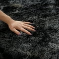 thumbnail image 2 of MerryHome Soft Plush Faux Fur Area Rug, Fuzzy Carpet Decor Rug for Bed Room,Black(3x5 Feet), 2 of 5