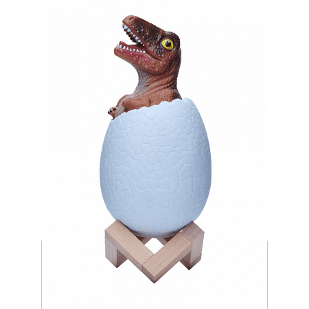 Dinosaur 16 Colors 3D Printed Sensor Triceratops Egg Bedside Lamp main image 0