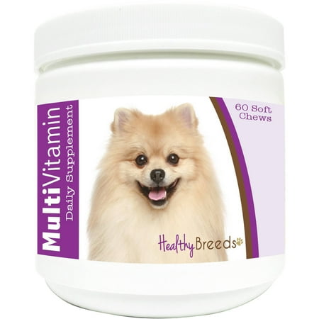 UPC: 0840235112549 | Healthy Breeds Dog Multi-Vitamin Soft Chew for Pomeranian  Daily Vitamin and Mineral Supplement  60 Count