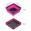 thumbnail image 2 of Uxcell 2Pcs Bandeja de Piezas Magnéticas Plegable Trays de Herramientas Cuadradas Pequeñas Organizador de Piezas Metálicas Rojo Rosa, 2 of 5