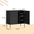 thumbnail image 2 of Boyel Living Sideboard Buffet Cabinet with 2 Doors , Accent Buffet Sideboard Storage Cabinet for Kitchen, Living Room, Entryway, Black, 2 of 10