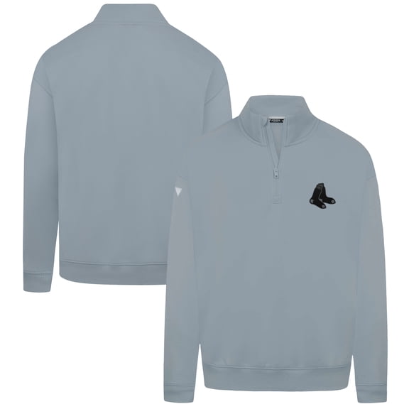 Men's Levelwear Gray Boston Red Sox Murray Nightfall Quarter-Zip Top