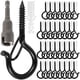 thumbnail image 1 of 32 Ganchos Q-Hanger Gancho De Tornillo Para Luces De Cadena Al Aire Libre Gancho De Techo Con Hebilla Segura Ganchos De Ojo Al Aire Libre Con Destornillador De Tuerca De Mariposa Para Colgar Luces De, 1 of 1