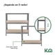thumbnail image 4 of 2 Piezas Estantes Anaquel Organizador 5 Niveles Multiusos 90 x 40 x 180 cm gris, 4 of 8