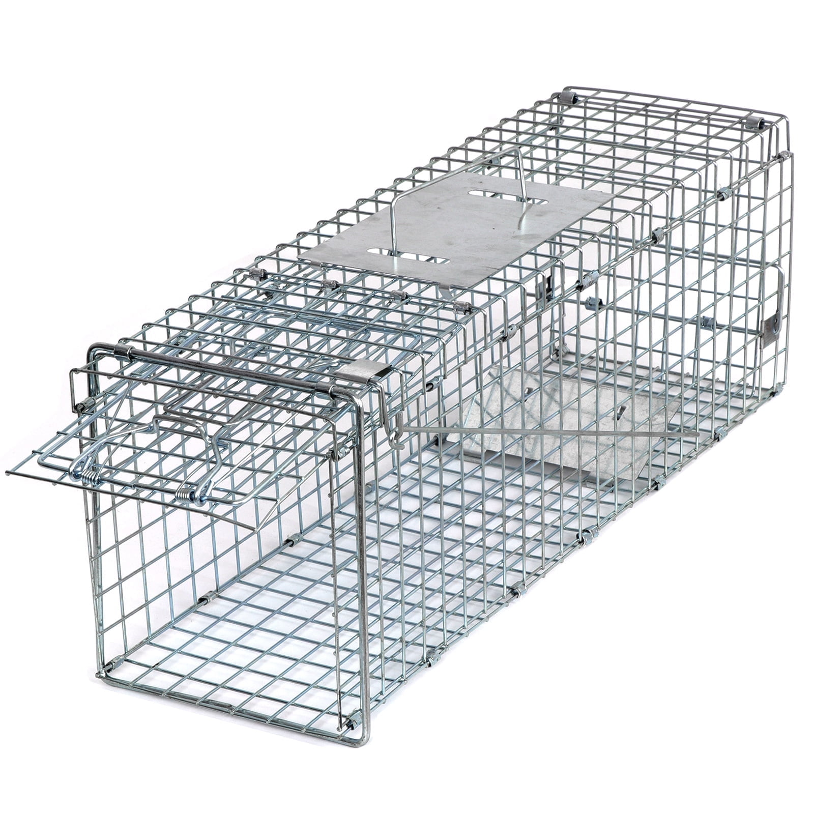 Zeny Live Animal Trap Extra Large Rodent Cage Garden Rabbit Raccoon Cat, 24" x 8" x 7.5"