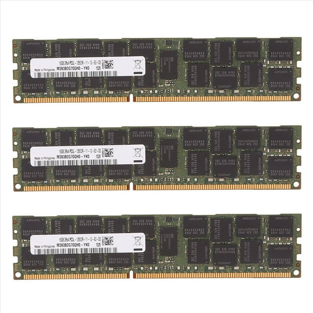 3X DDR3 16GB 1600Mhz RECC Ram PC3-12800 Memoria 240Pin 2RX4 1.35V REG ECC Memoria RAM para Placa Base X79 X58