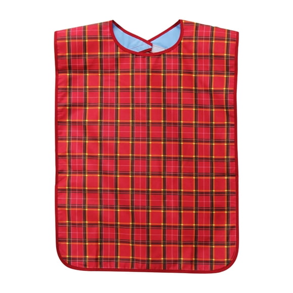 Babero para adultos Yuyangstore 75x45cm rojo resistente a las manchas