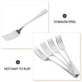 thumbnail image 3 of ifundom Set of 4 Stainless Steel Dessert Forks with Pointed Tips, Finish, and Elegant Flatware, 3 of 6