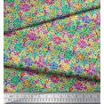 thumbnail image 3 of Soimoi Poly Georgette Fabric Aster Flower Print Fabric by Yard 42 Inch Wide, 3 of 3