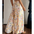 thumbnail image 4 of RDKTPXZ Women's Floral Palazzo Wide Leg Pants Elastic Waist, 1 Pack （S-XXL）, 4 of 6