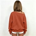 thumbnail image 5 of Vividxx Sweatshirts For Girls Off Shoulder Long Sleeve Sweatshirt Kids Solid Color Cozy Everyday Pullovers Tops Relaxed Fit Stylish Streetwear 11-12 Years, 5 of 5