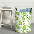thumbnail image 5 of Picia Kawaii Avocado Large Laundry Basket, Waterproof, Freestanding Laundry Hamper, Collapsible Tall Clothes Hamper with Extended Handles-Medium, 5 of 8