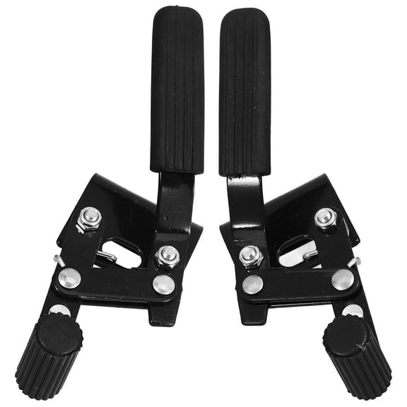 ibasenice Durable Black Steel Hand Brake for Manual Wheelchair Repair with Antirollback Protection for Home Use