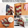 thumbnail image 4 of Vintage American USA Flag Tea Towels Set of 6 Flag Day Kitchen Dish Cloth with Hanging Loop, 18"x28"Lint-Free Absorbent Towel for Kitchen Drying Wiping and Cleaning, 4 of 7
