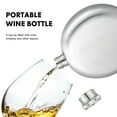 thumbnail image 5 of Stainless Steel Mini Wine Bottle Decanter Small Liquor Flask Water Bottle for Women and Men, 5 of 6