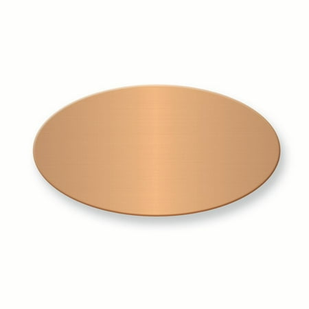 - IceCarats 1 X 7/8 Oval Copper Alum Plates Sets Of 6 Inspirational Trophy Award Engraving Plate Aluminum