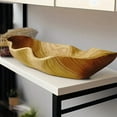 thumbnail image 4 of Handmade Solid Wood Tray, Elegant Wood Fruit Bowl & Storage Tray, Rustic Decorative Bowl for Fruits, Snacks & Appetizer Display, Perfect for Kitchen & Dining Room Rustic Farmhouse Decor, 4 of 9