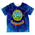 thumbnail image 1 of Idaho Vintage Distressed State Flag All Over Toddler T Shirt, 1 of 2