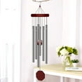thumbnail image 4 of 2Pcs Wind Chimes for Outside, Memorial Wind Chimes Deep Tone, Soothing Aluminium Windbell, Large Wind Chimes with 6 Tuned Tubes & Hook, 28'', 4 of 5