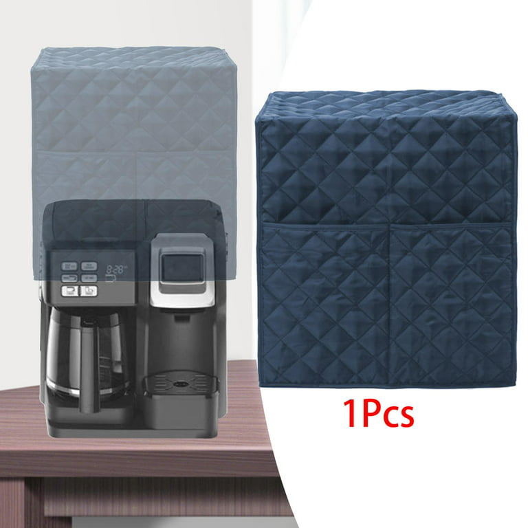Kitchen Appliance Covers Coffee Making Machine Cover Washable Dust Cover with Pockets Coffee Maker Appliance Cover for Home Cafe Restaurant Blue, Size